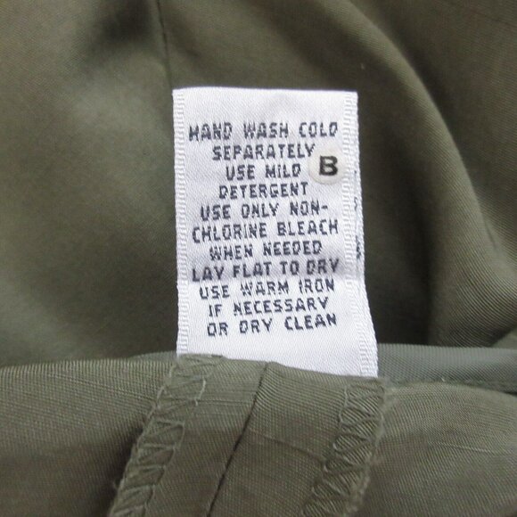 Henry Lee/Judith Hart Womens 2pc Open Front Jacket 14 100% Silk Pants 14P Green - Picture 8 of 11